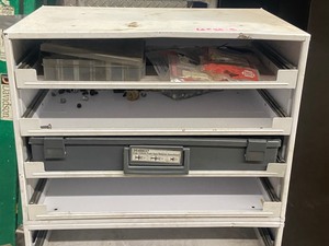 Commercial 3-Section Hardware Storage Box With Assorted Hardware