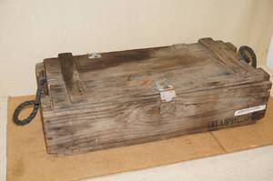 lot 28 image: Antique Cannon Ammunition Crate