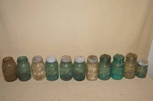 lot 24 image: Antique Ball Mason Jars