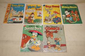lot 6 image: Walt Disney and Cartoon Comics - Low Cover Prices