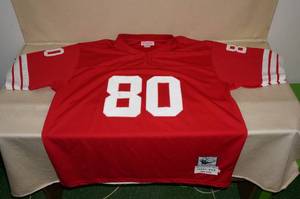 lot 67 image: Jerry Rice Mitchell & Ness Throwback Jersey