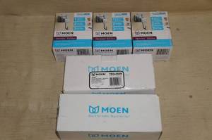 lot 89 image: Moen Toilet Paper Holders and Robe Hooks