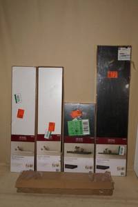 lot 108 image: Shelves and Window Blinds