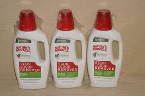 lot 162 image: 3 Bottles of Stain and Odor Remover