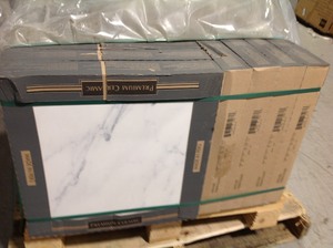 lot 12 image: Pallet with Matte Ceramic Floor and Wall Tile not used
