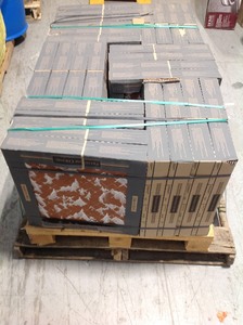 lot 16 image: Pallet with 26 cases of Aspen Gris 18 in. x  18in. Matte Ceramic Floor and Wall Tile not used