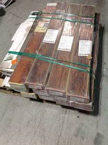 lot 15 image: Pallet with assorted Wood Flooring see pictures not used