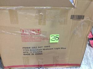 lot 35 image: Noble House 1725 arm chair midtown light blue not used see pictures