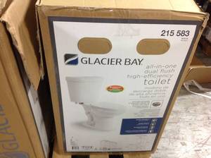lot 36 image: Pallet with assorted Glacier Bay Toilets see pictures