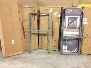 lot 39 image: Pallet with Garage Flexmounts, Tile stands, closet solutions and more see pictures