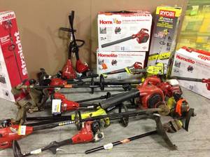 lot 41 image: Pallet with assorted Outdoor Tools various Brands and conditions