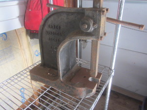 Vintage hand press...
