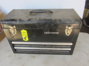 Craftsman toolbox with belt sander,...