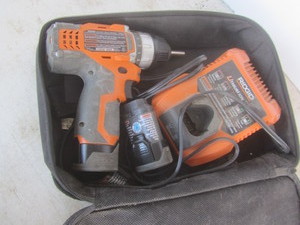 Ridgid 38 12V Lithium Ion drill, ...
