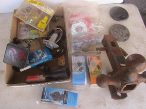 Triple ball hitch with pin, trailer...