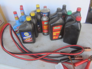 Auto fluids 3 qts 5W30 oil, ATF tr...