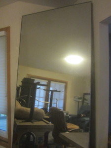 Wall mirror, 34Wx88H with a 2 al...