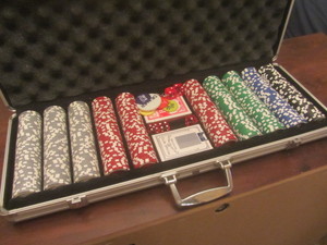 Poker chips in case...