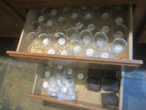 Votive holders with candles 50, su...