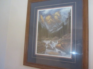 Print by Derk, mountain stream with...