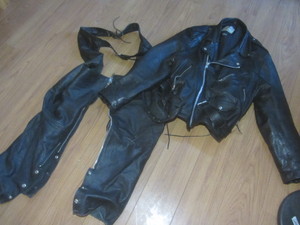 Leather Coat & Chaps