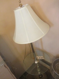 Floor lamp with glass top table 17D...