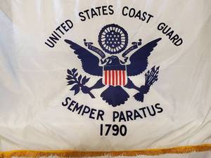 lot 73 image: Color Guard United States Coast Guard Flag