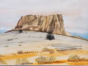 lot 75 image: Water Color Picture by Alonzo Hauser