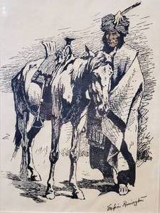 lot 76 image: Frederic Remington Print