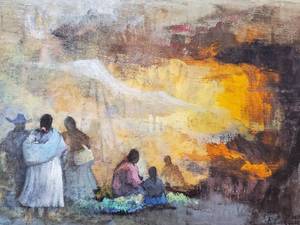 lot 78 image: Antonio Vasquez Parra Oil Painting