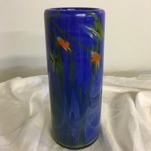 lot 214 image: Abstract Hand Blown Glass Vase
