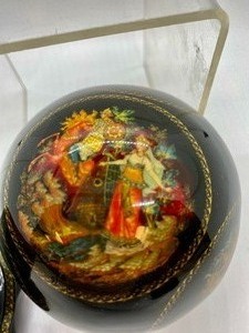 lot 90 image: Two Russian Lacquer Boxes