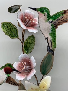lot 182 image: Bovano Double Hummingbird Sculpture