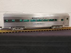 lot 20 image: Transport Milestones G Gauge Large Scale Aluminum Santa Fe Isleta Passenger Car