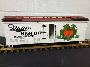 lot 27 image: Lehmann Gross Bahn 1 Gauge Large Scale Miller Milwaukee Box Car 4072