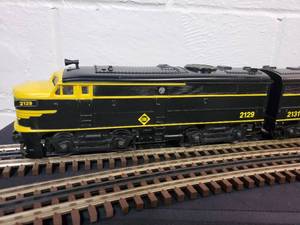 lot 54 image: K-Line O 3-Rail Twin Erie A Alco Units K2129