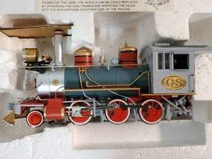 lot 141 image: Masterpiece Railways HO Scale hand crafted Hawthorne Village 6 Car The Civil War Confederate Express Collectors Train Set. New in box