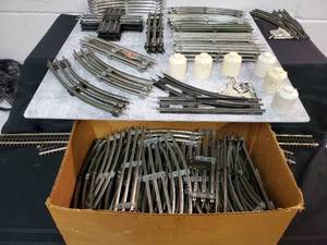 lot 144 image: Misc box of O Scale Track