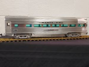 lot 21 image: Transport Milestones G Gauge Large Scale Aluminum Santa Fe Navajo Passenger Car