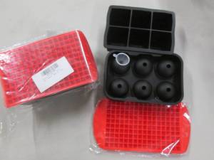 lot 7 image: 2- 3pks Silicone Ice Cube Trays...