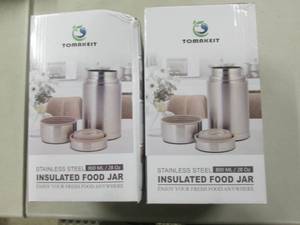 lot 19 image: 2 - 28 oz Insulated Food Jars...