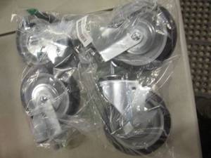 lot 274 image: 4 Caster Wheels w brakes...
