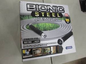 lot 281 image: 100 ft Bionic Steel Garden Hose...