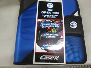 lot 316 image: 4 Blue Velcro Binders...