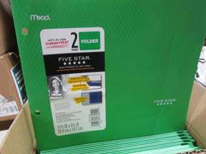 lot 319 image: Case of 28 Plastic 2 Pocket Folders...