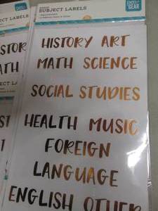 lot 326 image: Large Lot of Subject Labels...