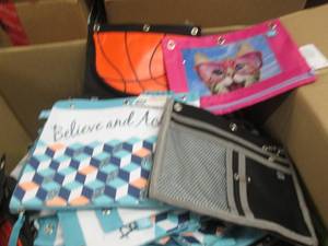 lot 329 image: Large Box of Assorted Binder Pouche...