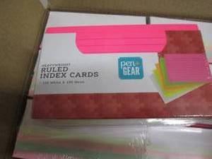 lot 348 image: Case of Ruled Index Cards White & N...
