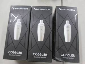 lot 49 image: 3 - Cobbler Cocktail Shakers...