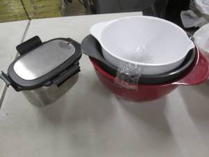 lot 61 image: Stainless Storage, Kitchen Aid Mixi...